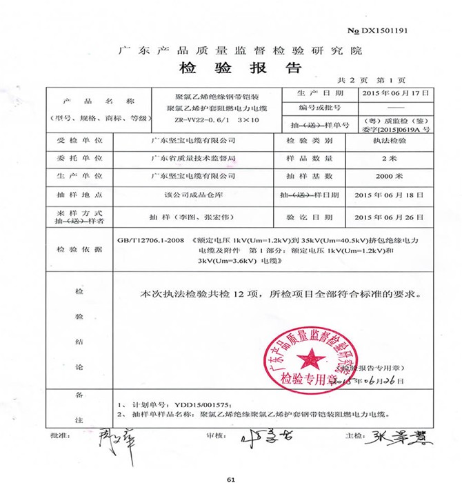检验报告